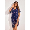 image:imageEkouaer Womens House Dress Floral Print Nightgown with Pockets Mumu DressButterfly