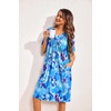 image:imageEkouaer Womens House Dress Floral Print Nightgown with Pockets Mumu DressFloral Blue