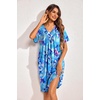 image:imageEkouaer Womens House Dress Floral Print Nightgown with Pockets Mumu DressFloral Blue