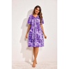 image:imageEkouaer Womens House Dress Floral Print Nightgown with Pockets Mumu DressFloral Purple