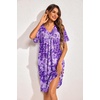 image:imageEkouaer Womens House Dress Floral Print Nightgown with Pockets Mumu DressFloral Purple