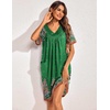 image:imageEkouaer Womens House Dress Floral Print Nightgown with Pockets Mumu DressGreen Boho