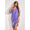 image:imageEkouaer Womens House Dress Floral Print Nightgown with Pockets Mumu DressLilac
