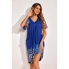 image:imageEkouaer Womens House Dress Floral Print Nightgown with Pockets Mumu DressNavy