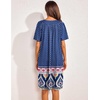 image:imageEkouaer Womens House Dress Floral Print Nightgown with Pockets Mumu DressNavy Blue