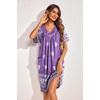image:imageEkouaer Womens House Dress Floral Print Nightgown with Pockets Mumu DressPurple