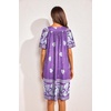 image:imageEkouaer Womens House Dress Floral Print Nightgown with Pockets Mumu DressPurple