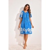 image:imageEkouaer Womens House Dress Floral Print Nightgown with Pockets Mumu DressSky Blue