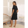 image:imageEkouaer Womens House Dress Nightgown with Pockets Mumu DressBlack