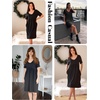 image:imageEkouaer Womens House Dress Nightgown with Pockets Mumu DressBlack