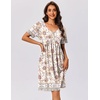 image:imageEkouaer Womens House Dress Nightgown with Pockets Mumu DressLight Floral