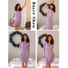 image:imageEkouaer Womens House Dress Nightgown with Pockets Mumu DressLilac