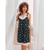 image:imageEkouaer Womens Nightgown 2 Pack Nightgown V Neck Lace Sleepwear Sleeveless Chemise Womens nightgowns amp sleepshirts SXXLBlackgrey Star