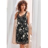 image:imageEkouaer Womens Nightgown 2 Pack Nightgown V Neck Lace Sleepwear Sleeveless Chemise Womens nightgowns amp sleepshirts SXXLMid Greyblack Star