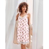 image:imageEkouaer Womens Nightgown 2 Pack Nightgown V Neck Lace Sleepwear Sleeveless Chemise Womens nightgowns amp sleepshirts SXXLRedpink Rose
