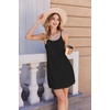 image:imageEkouaer Womens Nightgown Pj Dress for Women Adjustable Spaghetti Chemise Sleeveless V Neck SleepwearBlack