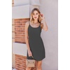image:imageEkouaer Womens Nightgown Pj Dress for Women Adjustable Spaghetti Chemise Sleeveless V Neck SleepwearDark Grey