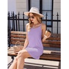 image:imageEkouaer Womens Nightgown Pj Dress for Women Adjustable Spaghetti Chemise Sleeveless V Neck SleepwearLilac