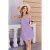 image:imageEkouaer Womens Nightgown Pj Dress for Women Adjustable Spaghetti Chemise Sleeveless V Neck SleepwearLilac