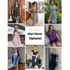 image:imageEkouaer Womens Nightgown Short Sleeve Sleepwear Comfy Sleepshirts Pleated Scoopneck Nightshirt SXXXLLeopard
