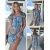 image:imageEkouaer Womens Nightgown Soft Sleepwear Pleated Sleepshirt Sleep Dress Short Sleeve Nightdress S3XLMandala