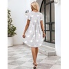 image:imageEkouaer Womens Nightgown Soft Sleepwear Pleated Sleepshirt Sleep Dress Short Sleeve Nightdress S3XLStar Print