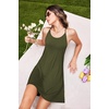 image:imageEkouaer Womens Racerback Sleeveless NightgownArmy Green