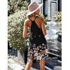 image:imageEkouaer Womens Racerback Sleeveless NightgownBlack Flower