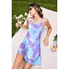 image:imageEkouaer Womens Racerback Sleeveless NightgownBlue Tie Dye