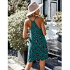 image:imageEkouaer Womens Racerback Sleeveless NightgownGreen Leopard