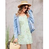 image:imageEkouaer Womens Racerback Sleeveless NightgownLight Green Floral