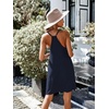 image:imageEkouaer Womens Racerback Sleeveless NightgownNavy Blue