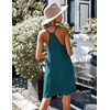 image:imageEkouaer Womens Racerback Sleeveless NightgownPeacock Blue