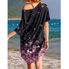 image:imageEkouaer Womens Tshirt Nightgown Cotton V Neck Sleepshirts Comfy Casual Nightshirt for WomenCherry Blossoms