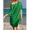 image:imageEkouaer Womens Tshirt Nightgown Cotton V Neck Sleepshirts Comfy Casual Nightshirt for WomenGreen