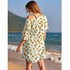 image:imageEkouaer Womens Tshirt Nightgown Cotton V Neck Sleepshirts Comfy Casual Nightshirt for WomenSunflower