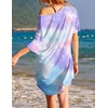 image:imageEkouaer Womens Tshirt Nightgown Cotton V Neck Sleepshirts Comfy Casual Nightshirt for WomenTie Dye