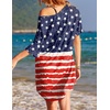 image:imageEkouaer Womens Tshirt Nightgown Cotton V Neck Sleepshirts Comfy Casual Nightshirt for WomenUs Flag