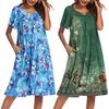 Blue Floral/ Floral Green