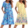 Blue Floral/Yellow Butterfly