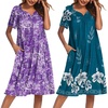 Blue Flower/Purple Floral