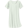 image:imageEkouaer Cotton Nightgowns for Women Oversized Sleepshirt Tshirt Night Gown Short Sleeve Night Shirt Casual Soft SleepwearLight Green
