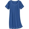 image:imageEkouaer Cotton Nightgowns for Women Oversized Sleepshirt Tshirt Night Gown Short Sleeve Night Shirt Casual Soft SleepwearNavy