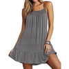 image:imageEkouaer Nightgowns for Women Spaghetti Strap Night Gown Sleeveless Sleep Dress Chemise SleepwearMedium Grey