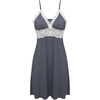 image:imageEkouaer Sleepwear Womens Chemise Nightgown Full Slip Lace Lounge DressGrey