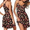 Black Red Floral