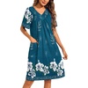 image:imageEkouaer Womens House Dress Floral Print Moo Moos Nightgowns Moomoo Dresses Mumus with PocketsBlue Green