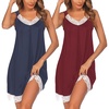 Navy Blue+wine Red