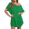 image:imageEkouaer Womens Tshirt Nightgown Cotton V Neck Sleepshirts Comfy Casual Nightshirt for WomenGreen