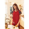 image:imageEkouaer Long Nightgown Womens Loungewear Short Sleeve Sleepwear Full Length Sleep Shirt with PocketsRed Ethnic Print